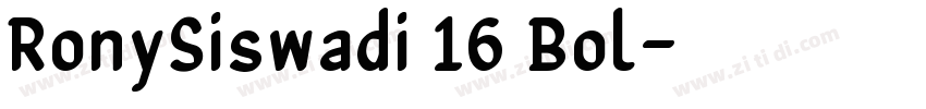 RonySiswadi 16 Bol字体转换